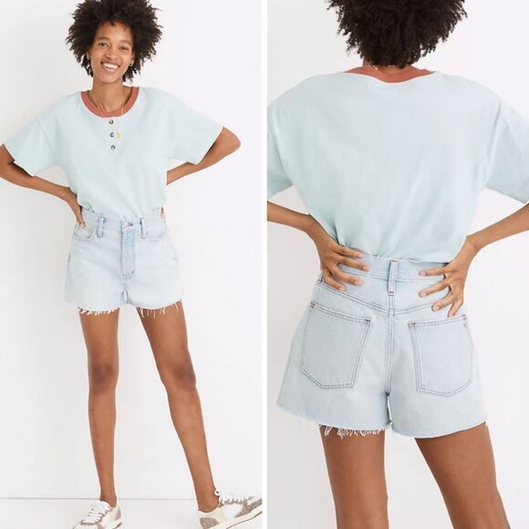 NEW Madewell The Momjean Short‎ in Fitzgerald Wash, size 31 - Picture 1 of 14